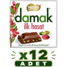Nestle Nestlé Damak Ilk Hasat Antep Fıstıklı Sütlü Çikolata (60 G) X12 Adet