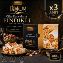 Sepetçioğlu Lokum Çifte Kavulmuş Fındıklı (300 G) X3 Adet