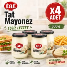 Tat Cam Kavanozda Eşsiz Lezzet Mayonez (500 G) X4 Adet