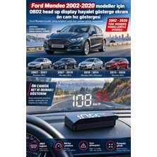 Bowie Ford Mondeo 2002-2020 modeller için OBD2 head up display hayalet gösterge ekranı ön cam hız göstergesi