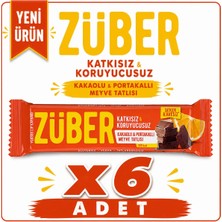 Züber Kakao ve Portakallı Meyve Bar (40 G) X6 Adet
