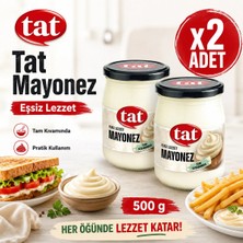 Tat Cam Kavanozda Eşsiz Lezzet Mayonez (500 G) X2 Adet
