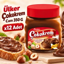 Ülker Çokokrem Sütlü Fındık Krema 350 G Cam Kavanoz X12 Adet