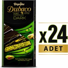 Beyoğlu Dubaco Antep Fıstık Kremalı Bitter Çikolata (100 G) X24 Adet