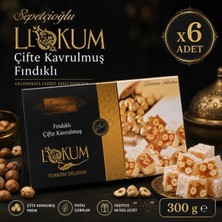 Sepetçioğlu Lokum Çifte Kavulmuş Fındıklı (300 G) X6 Adet