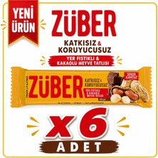 Züber Yer Fıstıklı-Kakaolu Meyve Bar (40 G) X6 Adet