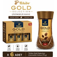 Tchibo Gold Selection Çözünebilir Kahve 75 G X6 Adet