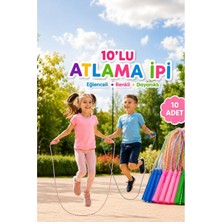 Prime Sports 10’lu Atlama Ipi Çocuk Oyuncak Renkli Dayanıklı Atlama Ipi Seti