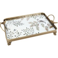 Vitale Lyon Anyalı Kuslu Tepsi 41X25X9CM