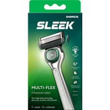 Dorco Pace 6 Sleek Multi-Flex 6 Bıçaklı Sistem Tıraş Makinesi 1 Sap + 2 Yedek Başlık