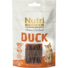 Nutri Feline Ördekli Tahılsız Kedi Ödül Maması 50 gr Kediler İçin Lezzetli Ödül