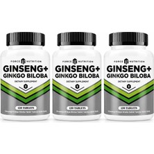Force Nutrition Ginseng Ginkgo Biloba 120 Tablet 3 Kutu