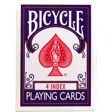 Bicycle | 4 Köşe Indeksli Mavi (Hile Kartları ve Online Eğitim) Oyun Kartı