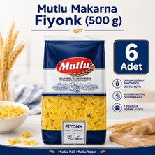 Mutlu Klasik Fiyonk Makarna 500 G X6 Adet