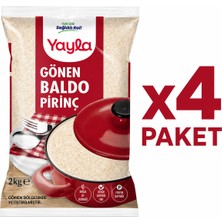 Yayla Gönen Baldo Pirinç (2 Kg) X4 Paket