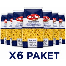 Mutlu Makarna Fiyonk (500 G) X6 Paket