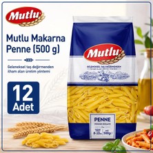 Mutlu Penne Makarna 500 G X12 Adet