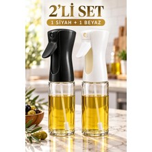 Kitchen Line 2’li Cam Sprey Yağlık Seti 2 × 220 ml – Zeytinyağı Püskürtücü, Salata ve Airfryer Için Yağ Spreyi