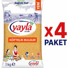 Yayla Köftelik Bulgur (1 Kg) X4 Paket
