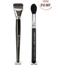 Nascita Ultra Ince Kontür Fırçası - 501 & Artist Serie Konik Yapılı Aydınlatıcı Fırçası - 519