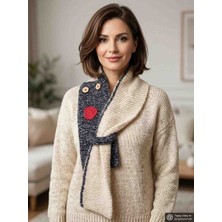Reyn Handmade Özel Tasarım El Örgüsü Kupa Görünümlü Atkı
