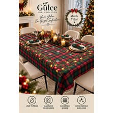Gülce Home Collection Yılbaşı Özel Baskılı Masa Örtüsü