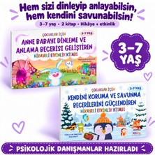Kitza Yayınları 3-7 Yaş Çocuklar Için Anne Babayı Dinlemeyi ve Kendini Savunmayı Öğreten 2 Kitap Içeren Hikayeli Etkinlik Seti