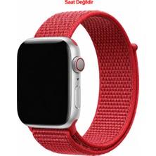 Dexmon Apple Watch 12-11-10 42MM / 6 7 8 9 10 Se Uyumlu 38-40-41MM Hasır Örgü Cırtlı Kumaş Kordon Kayış
