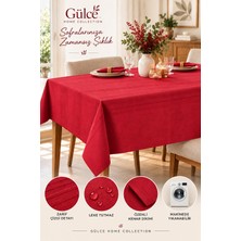 Gülce Home Collection Keten Kumaş Çizgili Masa Örtüsü