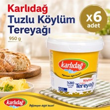 Karlıdağ Tuzlu Köylüm Tereyağı 950 G X6 Adet