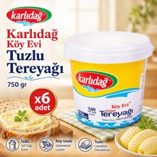 Karlıdağ Köy Evi Tuzlu Tereyağı 750 G X6 Adet