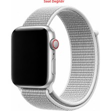Dexmon Apple Watch 12-11-10 42MM / 6 7 8 9 10 Se Uyumlu 38-40-41MM Hasır Örgü Cırtlı Kumaş Kordon Kayış