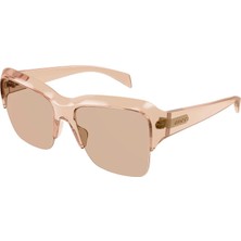 Gucci GG2024S 003 Kadın Bej Pilot Pembe Lens Güneş Gözlüğü