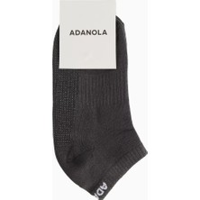 Adanola Silikon Kaydırmaz Tabanlı Pamuklu Kadın Orta Boy Çorap