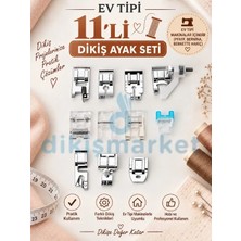 dm dikişmarket Ev Tipi Dikiş Makina Kullananlar Için Gt-11 Li Ayak Seti (11 Adet Ayak Gönderilmektedir)