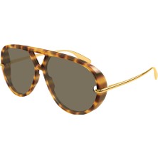 Bottega Veneta BV1274S 005 Havana Gold Pilot Brown Güneş Gözlüğü