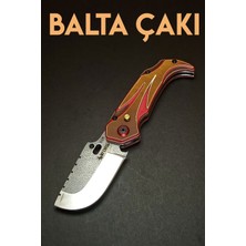 My Larte MY L'ARTE N690 Çelik Patentli Düğme Kilitli Balta Çakı (Traktör Çakı)
