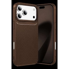Iphone 18 Pro Max Auto Focus Karbon Kapak - Kahverengi