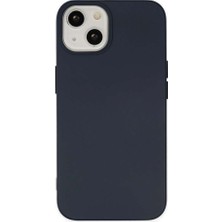 Iphone 14 Kılıf Nano Içi Kadife Silikon - Lacivert