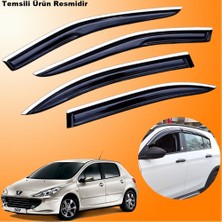 Caraks Peugeot 307 Hb Krom Cam Rüzgarlığı Abs Nikelajlı Krom Mügen Cam Rüzgarlığı 2001-2008 Arası 4 Parça
