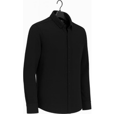 Classics Men Gewer Uzun Kol Slim Fit Içi Polarlı Erkek Gömlek - 7440