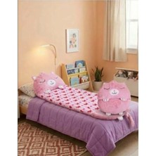 Kids, pembe kedi figürlü peluş  50 cm, Uyku Tulumu Peluş