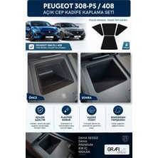Peugeot 308-P5/408 Açık Cep Için Kadife Kaplama