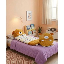 Kids sarı renk köpek peluş 50 cm , Uyku Tulumu Peluş