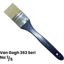 Van Gogh 363 Seri Beyaz Kıl Vernik Fırçası No 1.5 Dekoratif Boyama İçin İdeal Parlak Boyalı
