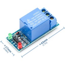 Alkatronik 1 Kanal 12V Röle Modül AC 250V 10A Arduino Endüstriyel Kullanım için Hassas Tasarım