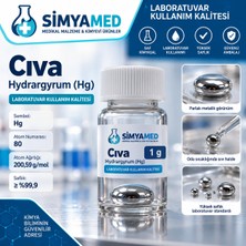 Belirtilmemiş Cıva Mercury / Hydrargyrum (Hg) – 1 g