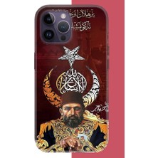Aksesuarist iPhone 14 Pro Max Uyumlu Abdulhamit Baskılı Silikon Kılıf