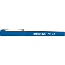 Artline 220 N 0.2 mm Royal Mavi Çizim Kalemi Ofis ve Okul İçin Hızla Kuruyan Mürekkep