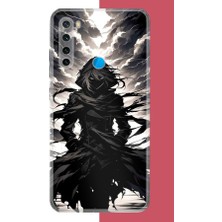 Aksesuarist Redmi Note 8 Uyumlu Karanlık Gölge Anime Karakter Baskılı Silikon Kılıf